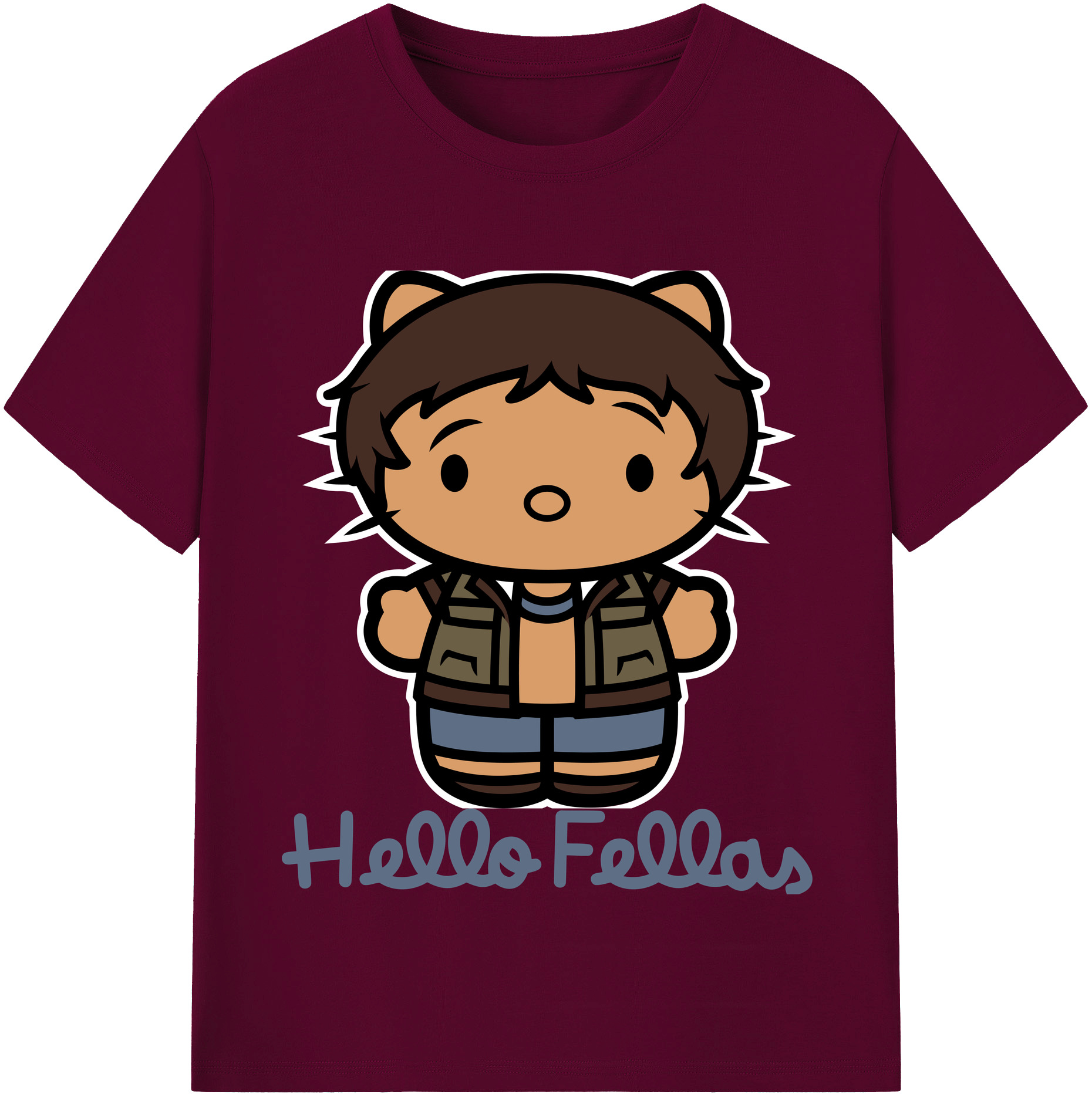 （画像用） Hello Kitty ハローキティ レディースカジュアルプリントTシャツ（綿100％）